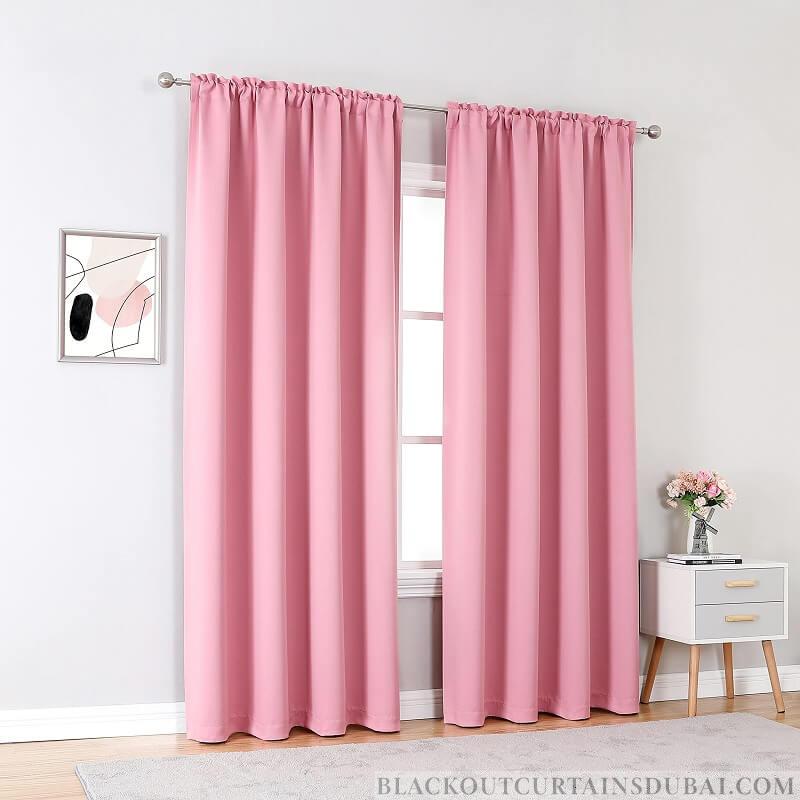 pink blackout curtains