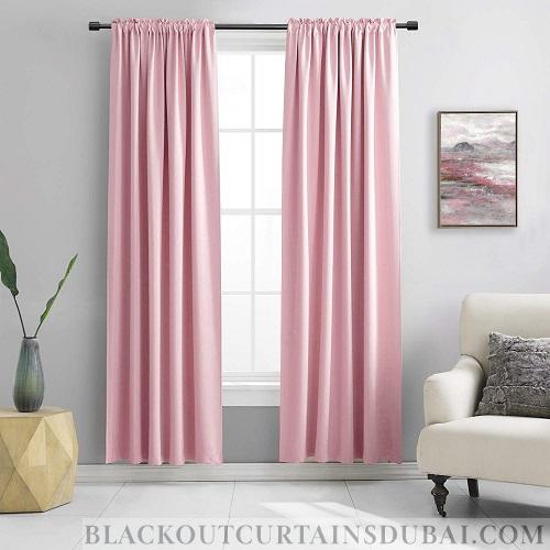 pink blackout curtains